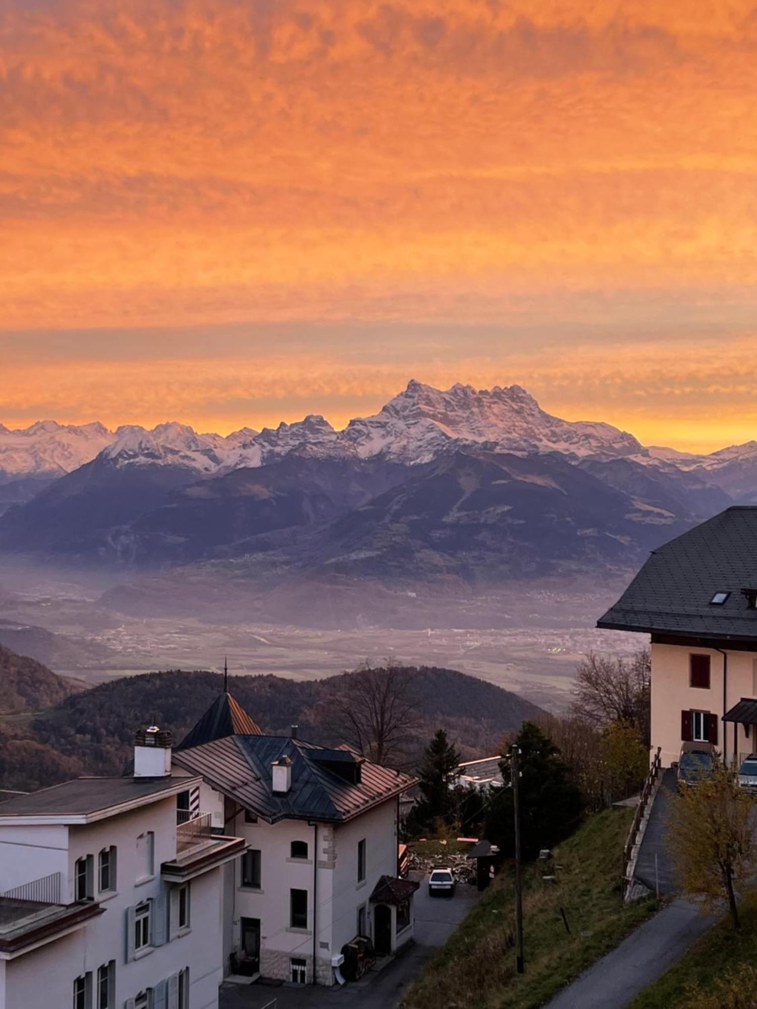 Charmant Appartement Au Vagabond Leysin Dış mekan fotoğraf